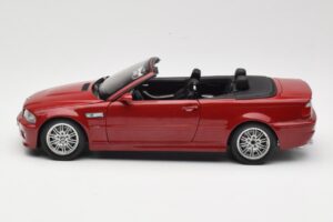 BMW M3 E46 Cabriolet Rød Kyosho 1:18 08505R Metal — billede 4 af 8