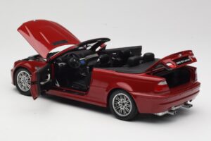 BMW M3 E46 Cabriolet Rød Kyosho 1:18 08505R Metal — billede 5 af 8