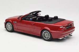 BMW M3 E46 Cabriolet Rød Kyosho 1:18 08505R Metal — billede 7 af 8