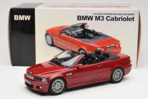 BMW M3 E46 Cabriolet Rød Kyosho 1:18 08505R Metal — billede 8 af 8