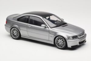 BMW M3 E46 CSL Sølv Kyosho 1:18 08506S Metal — billede 6 af 8