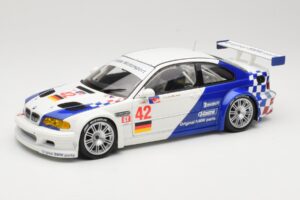 BMW M3 E46 GTR #42 J. Muller / J.J. Lehto ALMS 2001 Minichamps 1:18 80430139183 Metal