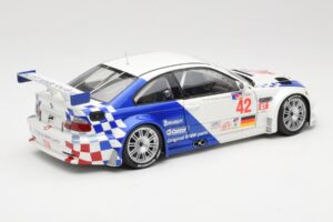 BMW M3 E46 GTR #42 J. Lehto / P. Ekblom ALMS 2001 Minichamps 1:18 100012142 Metal — billede 3 af 8