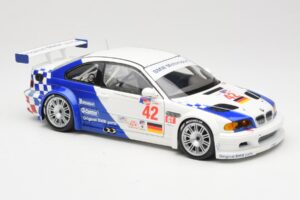 BMW M3 E46 GTR #42 J. Lehto / P. Ekblom ALMS 2001 Minichamps 1:18 100012142 Metal — billede 6 af 8