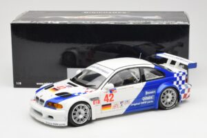 BMW M3 E46 GTR #42 J. Lehto / P. Ekblom ALMS 2001 Minichamps 1:18 100012142 Metal — billede 8 af 8