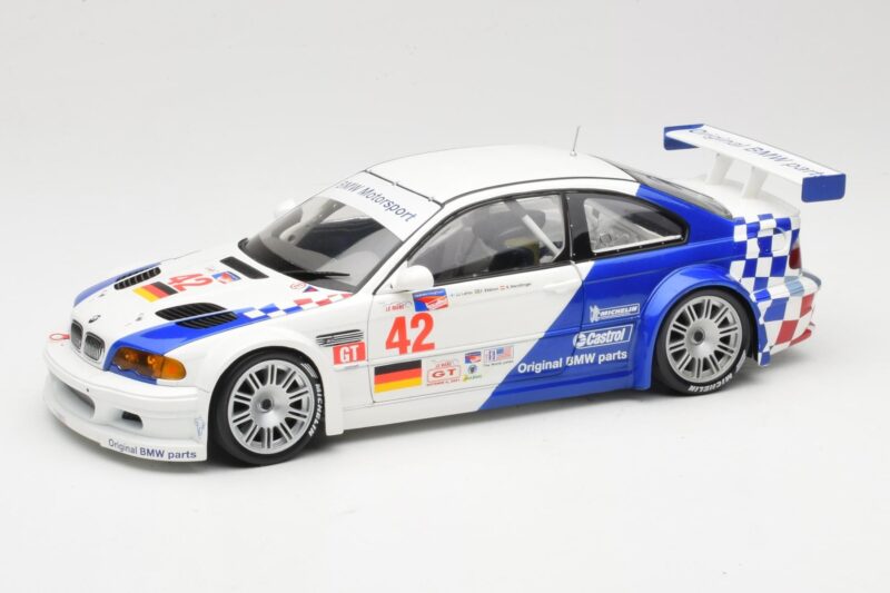 BMW M3 E46 GTR #42 J. Lehto / P. Ekblom ALMS 2001 Minichamps 1:18 100012142 Metal