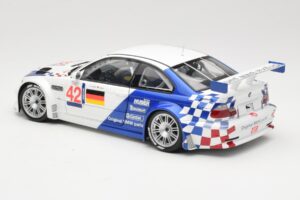 BMW M3 E46 GTR #42 J. Lehto / J. Muller ELMS 2001 Minichamps 1:18 100012192 Metal — billede 7 af 8