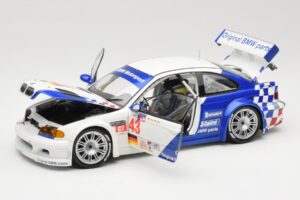 BMW M3 E46 GTR #43 D. Muller ALMS 2001 Minichamps 1:18 100012143 Metal — billede 2 af 8