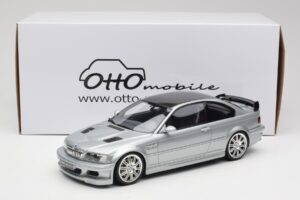 BMW M3 E46 GTR Sølv Otto 1:18 OT1128 Resin — billede 6 af 6