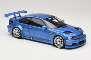 BMW M3 E46 GTR Street Blå Minichamps 1:18 80430302540 Metal — billede 6 af 8
