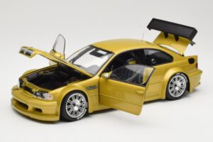 BMW M3 E46 GTR Street Phoenix Yellow Minichamps 1:18 80430309444 Metal — billede 2 af 8