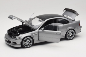 BMW M3 E46 GTR Street Sølvgrå Kyosho 1:18 08507S Metal — billede 2 af 8