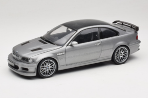 BMW M3 E46 GTR Street Sølvgrå Kyosho 1:18 08507S Metal