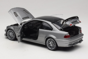 BMW M3 E46 GTR Street Sølvgrå Kyosho 1:18 08507S Metal — billede 5 af 8