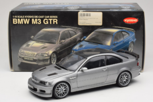 BMW M3 E46 GTR Street Sølvgrå Kyosho 1:18 08507S Metal — billede 8 af 8