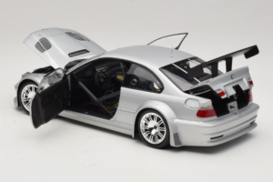 BMW M3 E46 GTR Street Sølv Minichamps 1:18 100012100 Metal — billede 5 af 8