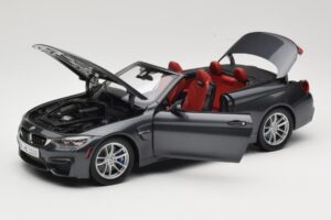 BMW M4 F83 Cabriolet Mineral Grey Paragon 1:18 80432339610 Metal — billede 2 af 8