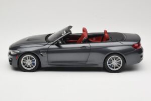 BMW M4 F83 Cabriolet Mineral Grey Paragon 1:18 80432339610 Metal — billede 4 af 8