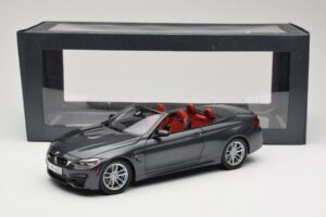 BMW M4 F83 Cabriolet Mineral Grey Paragon 1:18 80432339610 Metal — billede 8 af 8