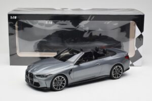BMW M4 G82 Cabriolet Grey Metallic Minichamps 1:18 155021034 Metal — billede 6 af 6