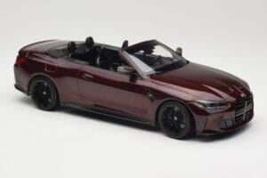 BMW M4 G83 Cabriolet Rød Metallic Minichamps 1:18 155021032 Metal — billede 4 af 6