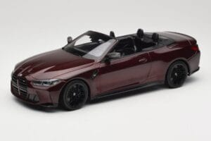 BMW M4 G83 Cabriolet Rød Metallic Minichamps 1:18 155021032 Metal