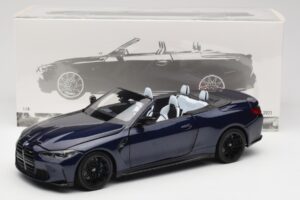 BMW M4 G82 Cabriolet Blå Metallic Minichamps 1:18 110021031 Metal — billede 8 af 8