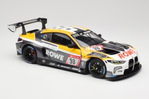 BMW M4 GT3 #98 M. Wittmann / S. van der Linde Rowe Racing ADAC 24h Nurburgring 2023 Minichamps 1:18 113232098 Metal — billede 6 af 8