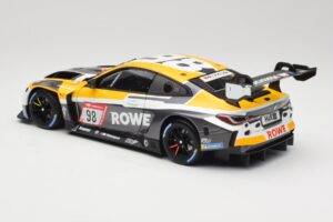 BMW M4 GT3 #98 M. Wittmann / S. van der Linde Rowe Racing ADAC 24h Nurburgring 2023 Minichamps 1:18 113232098 Metal — billede 7 af 8