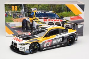 BMW M4 GT3 #98 M. Wittmann / S. van der Linde Rowe Racing ADAC 24h Nurburgring 2023 Minichamps 1:18 113232098 Metal — billede 8 af 8