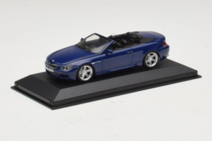 BMW M6 E64 Cabriolet Blue Metallic Minichamps 1:43 BMW017 Metal — billede 2 af 4