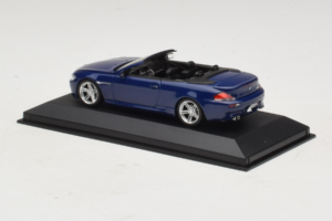 BMW M6 E64 Cabriolet Blue Metallic Minichamps 1:43 BMW017 Metal — billede 3 af 4