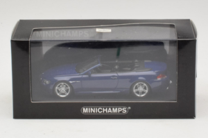 BMW M6 E64 Cabriolet Blue Metallic Minichamps 1:43 BMW017 Metal — billede 4 af 4
