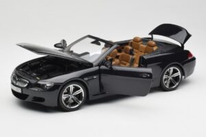 BMW M6 E64 Cabriolet Sapphire Black Kyosho 1:18 80430417424 Metal — billede 2 af 9