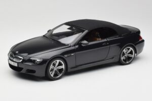 BMW M6 E64 Cabriolet Sapphire Black Kyosho 1:18 80430417424 Metal — billede 3 af 9
