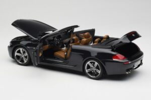 BMW M6 E64 Cabriolet Sapphire Black Kyosho 1:18 80430417424 Metal — billede 6 af 9