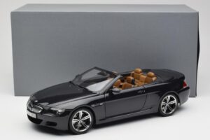 BMW M6 E64 Cabriolet Sapphire Black Kyosho 1:18 80430417424 Metal — billede 9 af 9