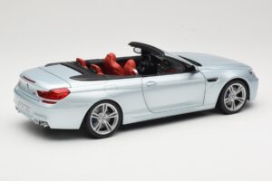BMW M6 F12 Cabriolet Silverstone Silver Paragon 1:18 8043225656 Metal — billede 3 af 8