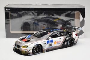 BMW M6 GT3 F13 #18 Schubert Motorsport A. Farfus / J. Krohn 24h Nurburgring 2016 Minichamps 1:18 155162618 Metal — billede 6 af 6