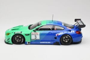 BMW M6 GT3 F13 #3 Falken Motorsports P. Düsseldorf / J. Müller VLN Winner Heat 4 2017 Minichamps 1:18 153172693 Metal — billede 3 af 6