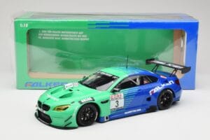 BMW M6 GT3 F13 #3 Falken Motorsports P. Düsseldorf / J. Müller VLN Winner Heat 4 2017 Minichamps 1:18 153172693 Metal — billede 6 af 6