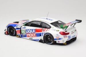 BMW M6 GT3 F13 #96 Turner Motorsport B. Auberlen / R. Foley Class Winner Petit Le Mans 2019 Minichamps 1:18 153192696 Metal — billede 5 af 6