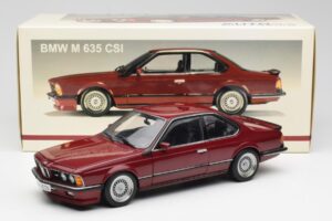 BMW M635 CSi E24 Karmin Rød AUTOart 1:18 70528 Metal — billede 8 af 8