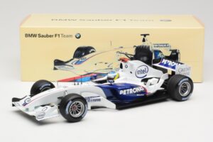 BMW Sauber F1.06 #16 N. Heidfeld Launch Version 2006 Minichamps 1:18 80430413183 Metal — billede 6 af 6