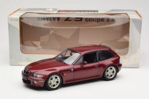 BMW Z3 Coupe 2.8 Red Metallic UT Models 1:18 20423 Metal — billede 8 af 8
