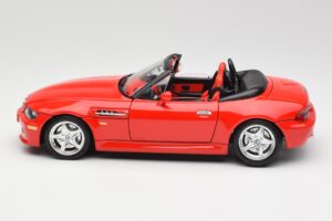 BMW Z3 E36/7 Roadster Rød Bburago 1:18 3349 Metal — billede 4 af 8