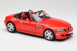 BMW Z3 E36/7 Roadster Rød Bburago 1:18 3349 Metal — billede 6 af 8