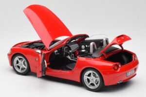 BMW Z4 E85 Roadster Rød Bburago 1:18 34046 Metal — billede 5 af 8