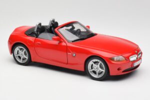 BMW Z4 E85 Roadster Rød Bburago 1:18 34046 Metal — billede 6 af 8