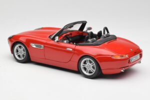 BMW Z8 E52 Rød Metallic Bburago 1:18 18-12032 Metal — billede 7 af 8